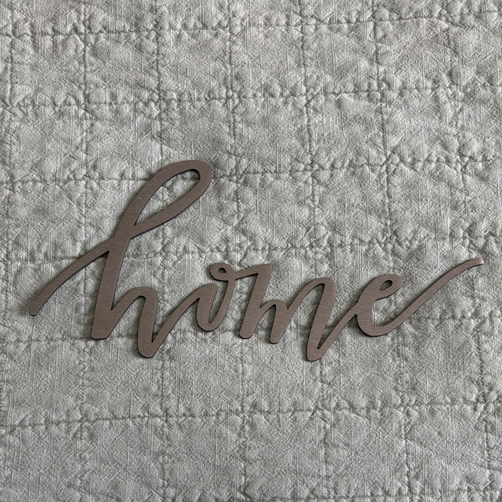 Scripty Metal 'Home' Wall Decor